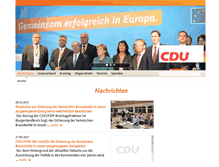 Tablet Screenshot of cdu-burgenlandkreis.de